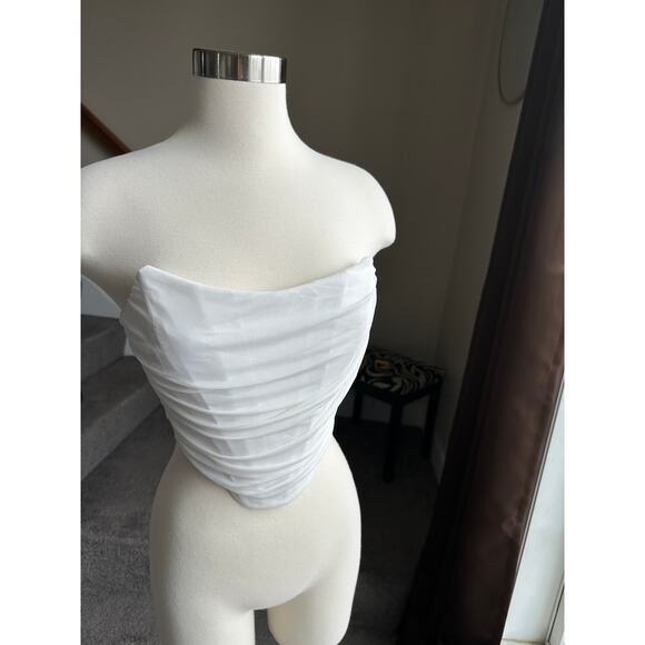 white bustier corset top, size small - Picture 5 of 10